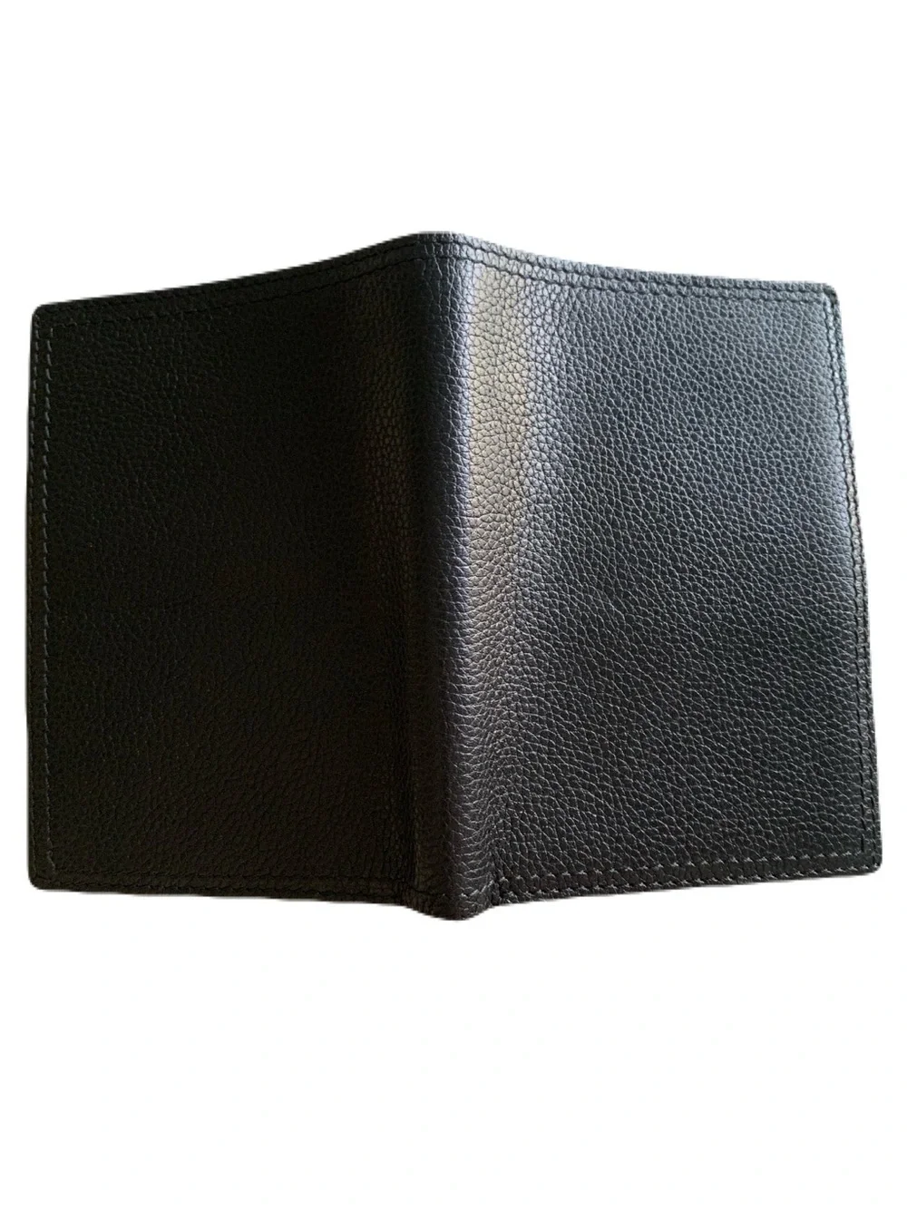 Martin Dingman Mens Black Genuine Textured Leather Passport/Card Holder USA Made